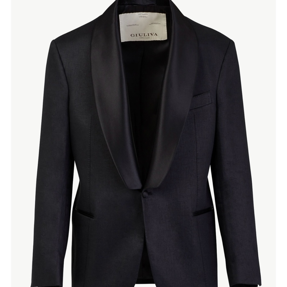 Bernardo Smoking Blazer in Linen